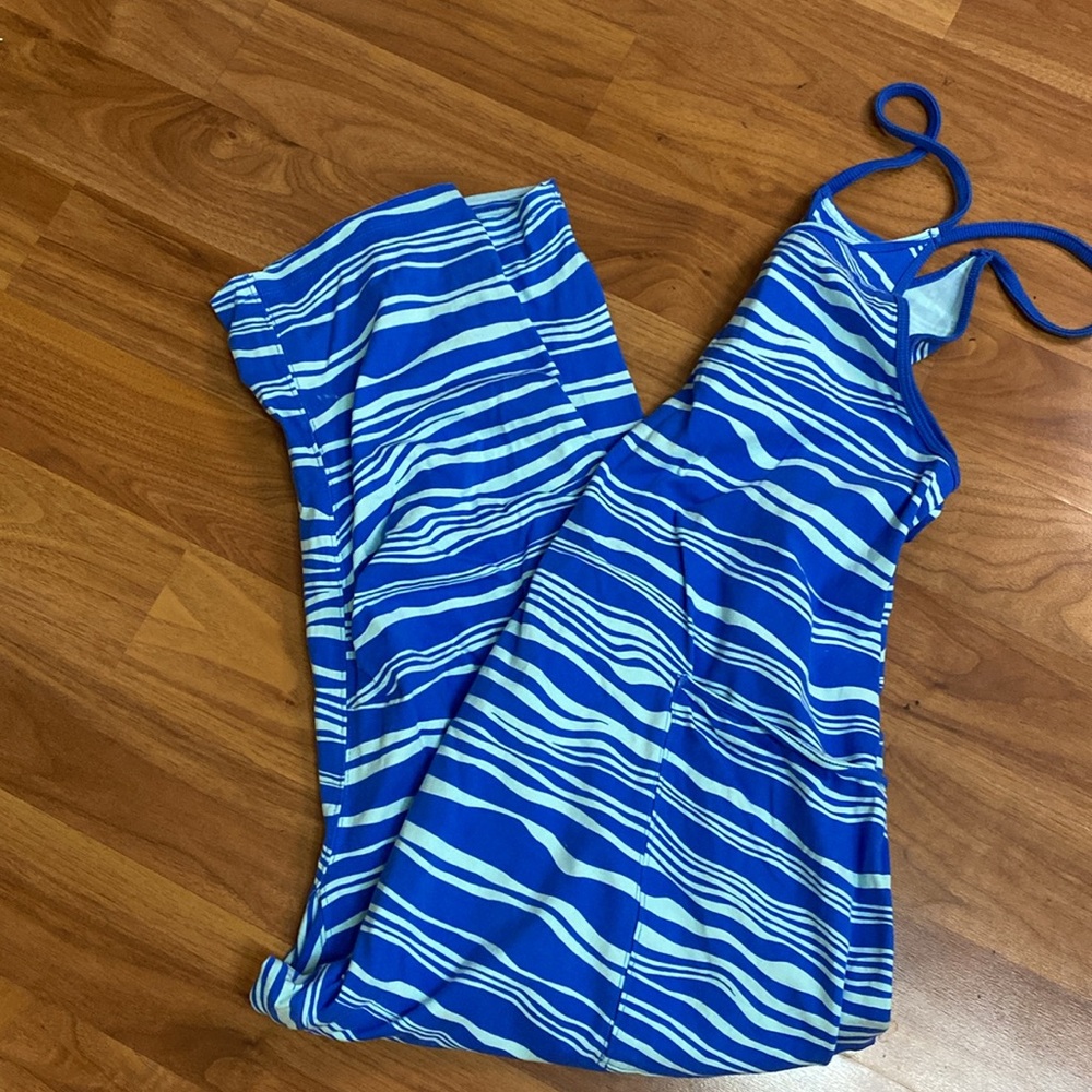 ❤️ Free People FP Movement Hot Shot Onesie Jumpsuit Blue Wave Combo Size XS NWT - Picture 15 of 16